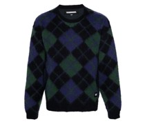 Jacquard-Pullover mit Argyle-Muster