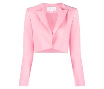 Cropped-Blazer mit steigendem Revers