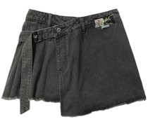 Musium Div. Jeans-Shorts in Wickeloptik