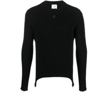 Gerippter Strickpullover