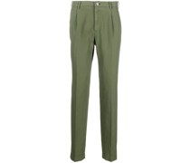 straight-leg turn-up chino trousers