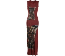 Midikleid mit grafischem Print