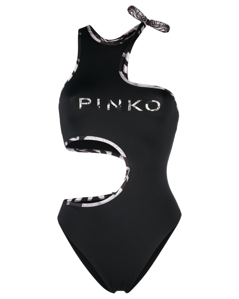 Pinko Damen Badeanzug mit Logo-Print