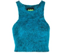 Geripptes Cropped-Strickoberteil
