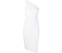 one-shoulder draped dress