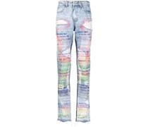 Roygbiv Scripture Skinny-Jeans