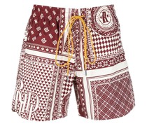 Badeshorts mit grafischem Print