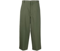 Cropped-Hose mit hohem Bund