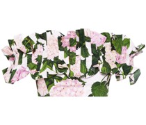 Schulterfreies Top mit Blumen