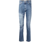 Jeans mit Wasserzeichen-Print