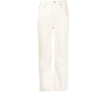 Weite Jeans mit hohem Bund