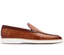 Loafer mit Kroko-Effekt