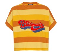 Gestreiftes Cropped-T-Shirt