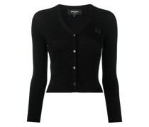 Cardigan mit Logo-Stickerei