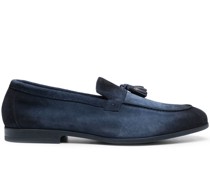 tassel-detail calf-suede loafers