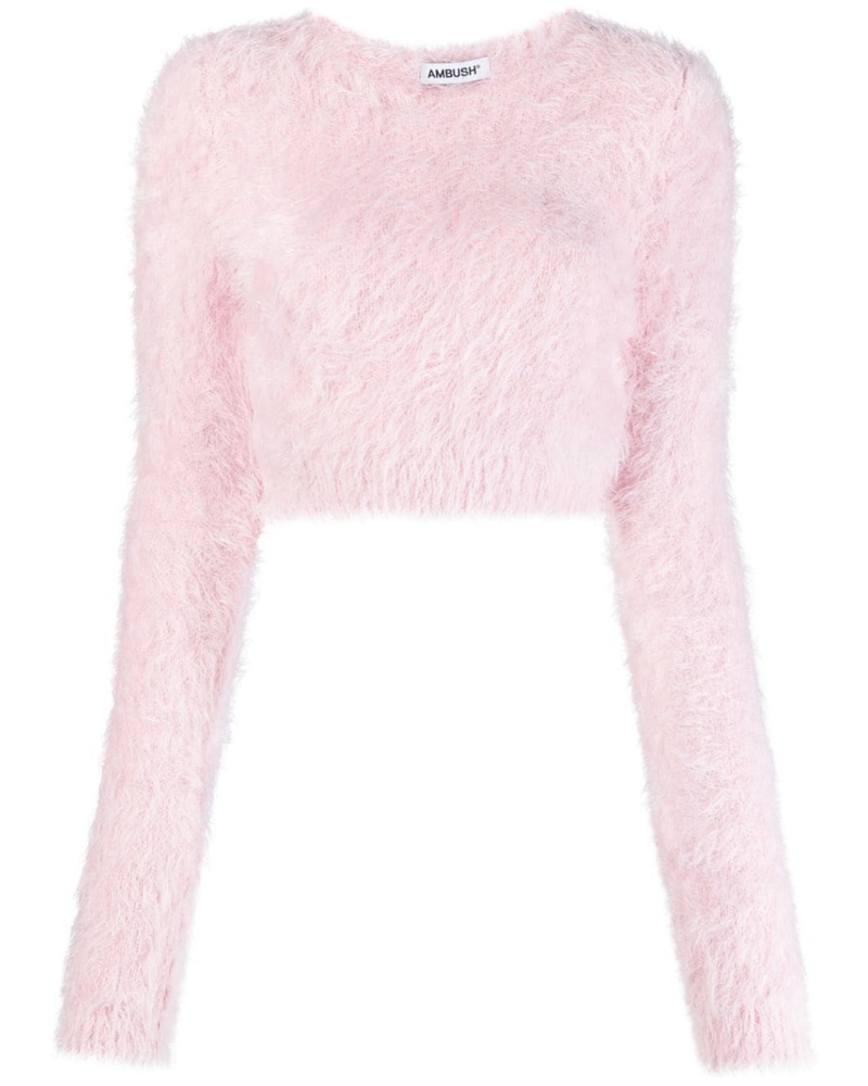 AMBUSH Damen Gestrickter Cropped-Pullover