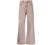 Weite Kyoto Jeans mit Logo-Patch