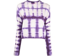 Kaschmirpullover mit Batikmuster