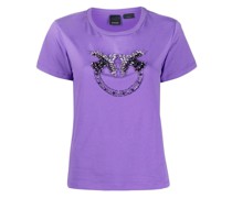 T-Shirt mit Kristallen