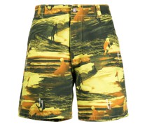 Shorts mit grafischem Print