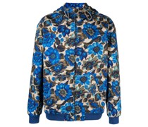 Kapuzenjacke mit Blumen-Print