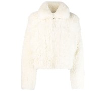 Kurze Shearling-Jacke