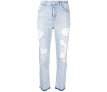 Gerade Jeans in Distressed-Optik