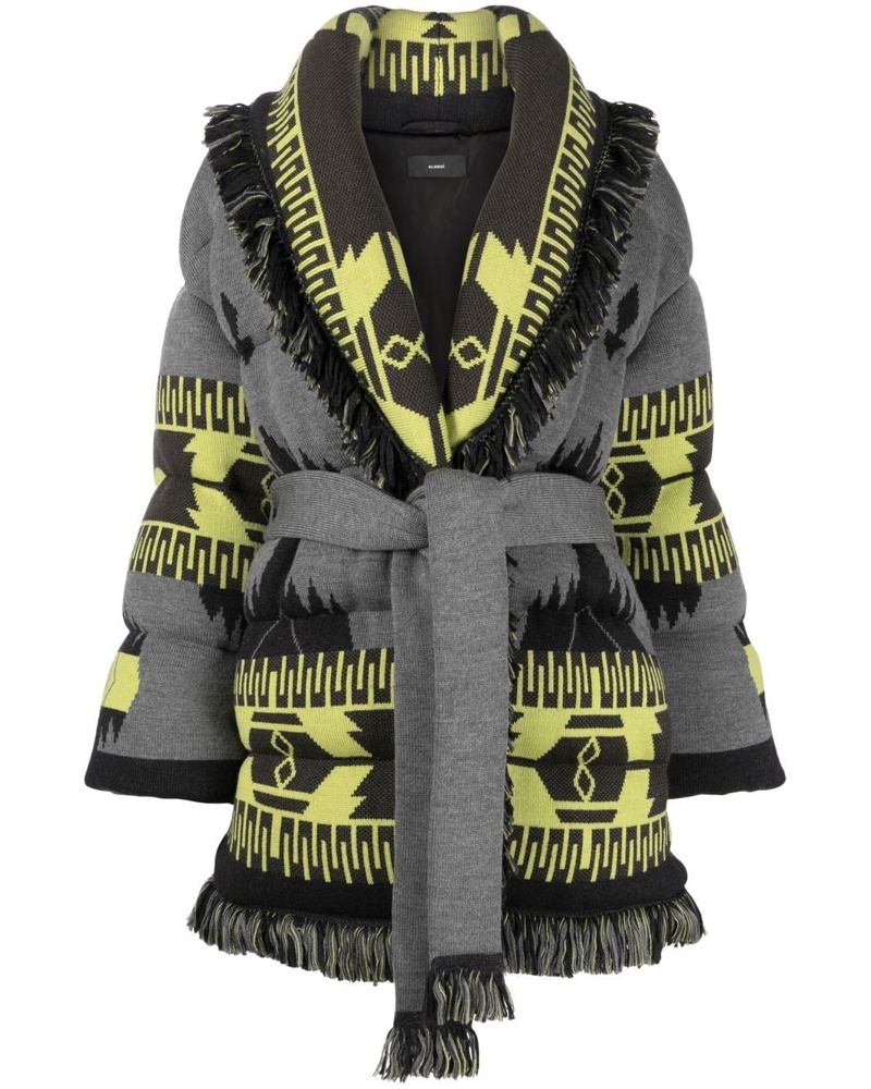 Alanui Damen Icon Jacquard-Daunenjacke