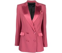 peak-lapel double-breasted blazer