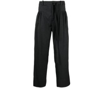 Bundfaltenhose mit weitem Bein