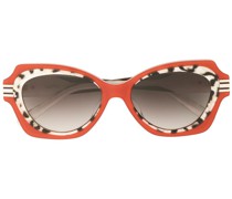 Cat-Eye-Sonnenbrille in Schildpattoptik