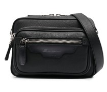 Schultertasche aus strukturiertem Leder