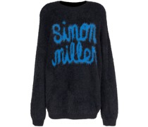 Intarsien-Pullover mit Logo