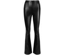 Ausgestellte Leggings aus Faux-Leder