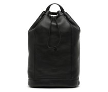 drawstring leather backpack