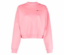 Cropped-Sweatshirt mit Logo-Print