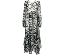 Maxikleid mit Batikmuster