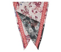 Aloeuw floral-print silk scarf