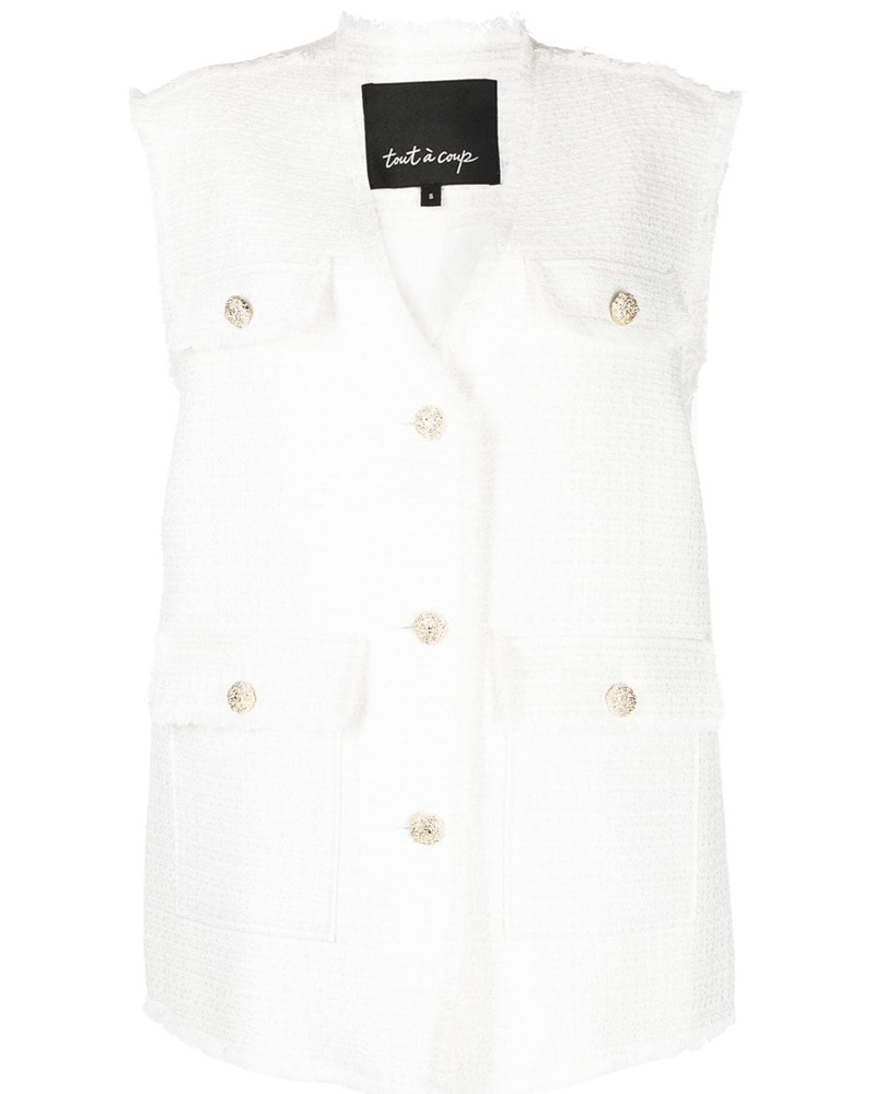 Tout a Coup Damen Top mit Taschen