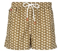 Badeshorts mit Formen-Print