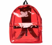 Transparenter Rucksack mit Logo-Print