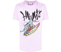 T-Shirt mit Hawaii-Print