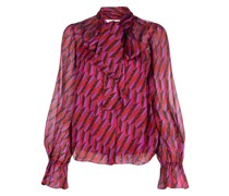 Bluse mit Schleifenkragen
