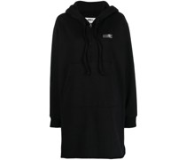 Langer Hoodie mit Logo-Print