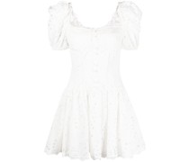 Minikleid in Lochstrick-Optik
