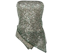 sequined mesh bandeau set (set of two)