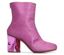 Stiefeletten in Glitter-Optik