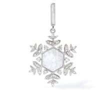 18kt Snowflake Weißgoldanhänger