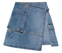Asymmetrischer Jeans-Minirock