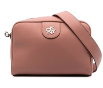 Schultertasche mit Logo-Schild
